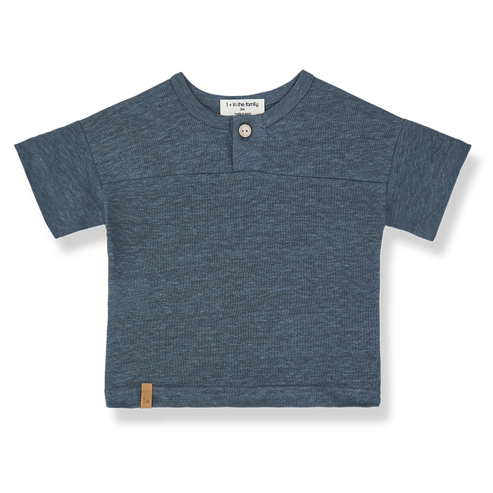 1+ in the Family Rafa Petroleum Henley Shirt + Bermuda Set
