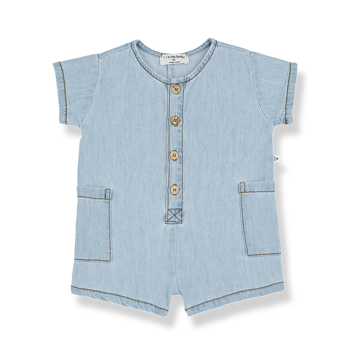 1+ in the Family Serena Denim Short Overall
