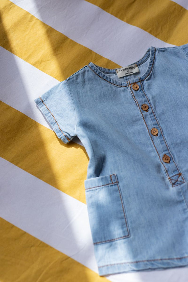 1+ in the Family Serena Denim Short Overall