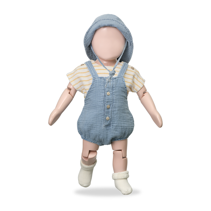 1+ in The Family Lucca Denim Romper