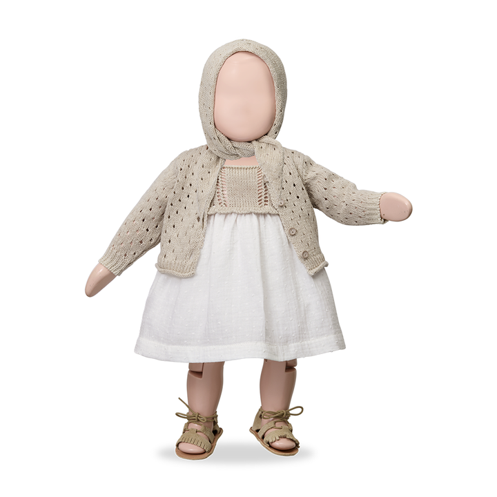 1+ in the Family Lola Beige Dress + Bloomer