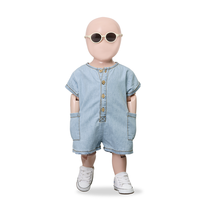 1+ in the Family Serena Denim Short Overall