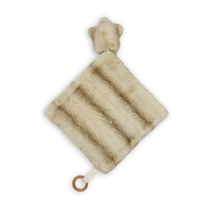 Ritz Beige Chevron Design Plush Lovey