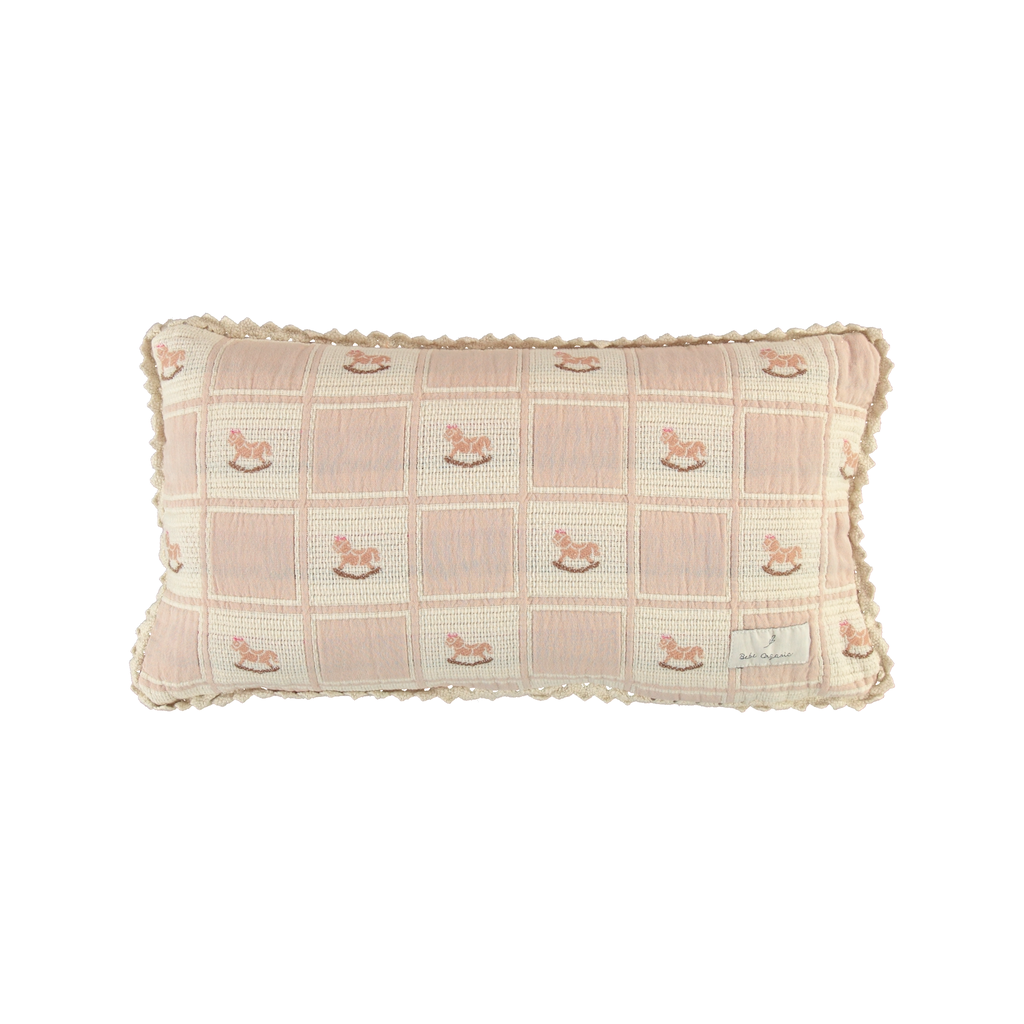 Bebe Organic Rocking Horse Patchwork Pillowcase