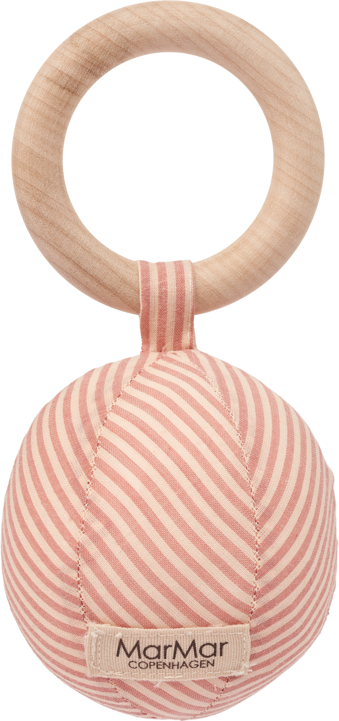 MarMar Soft Cheek Stone Stripe Baby Rattle