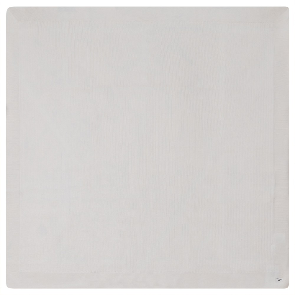 Little Fragile Off White Rib Knit Blanket