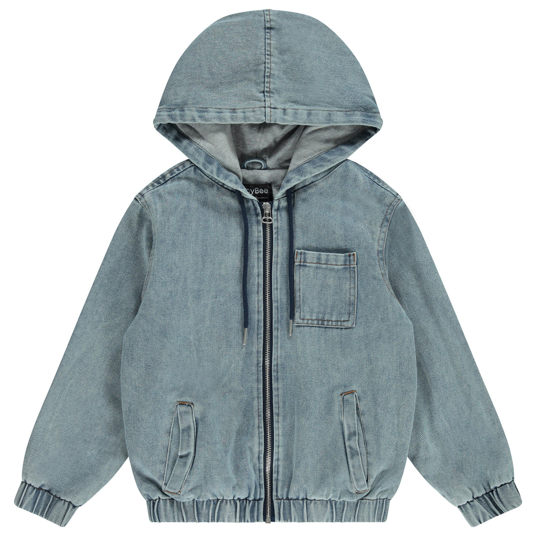 Jay Bee Light Denim Jersey Lined Jacket