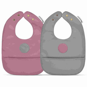 Bleu La La Trendsetter Set of Soft Vegan Leather Easy Clean Bibs