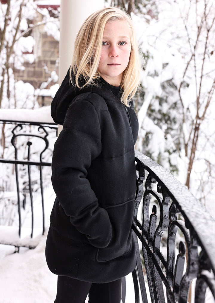 Sophisticated Black Long Jacket | Unisex
