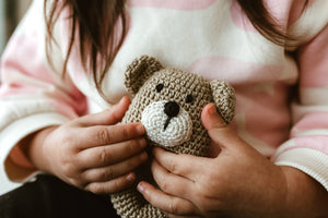 Melange Collection - Crochet Bear Baby Toy
