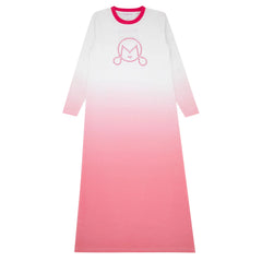 Miss Mini Cross Stitch nightgown for girls, soft cotton sleep dress with delicate cross stitch detail