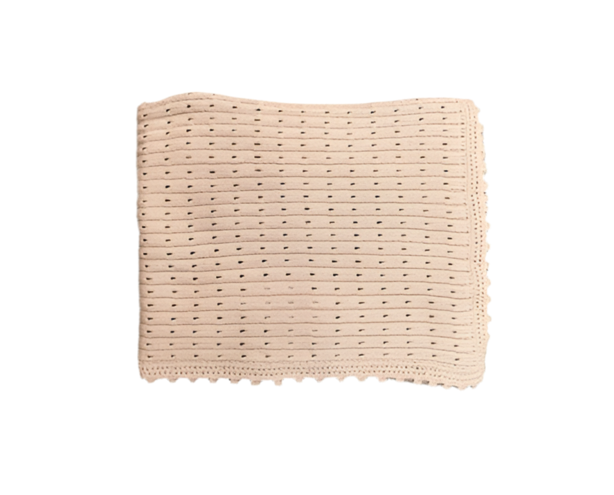 Chant de Joie Rose Crochet Knit Blanket