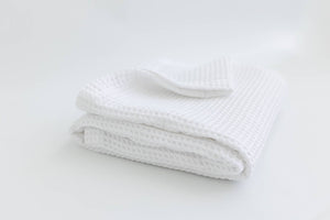 Stroller Society - Waffle Blankets - Baby Blankets - Baby Receiving Blankets: White