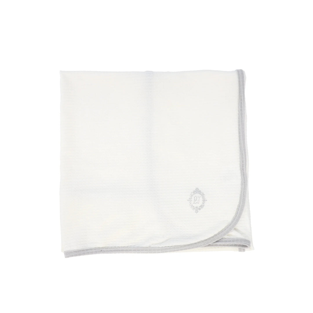Bebe Jolee White/Blue Medallion Blanket