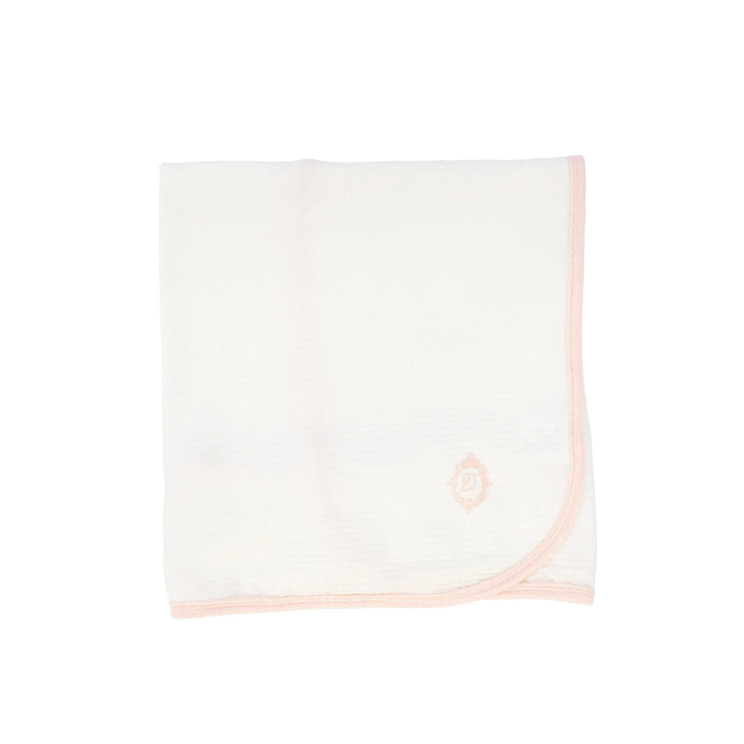 Bebe Jolee White/Pink Medallion Blanket