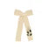 Knit Embroidered Bow Oatmeal