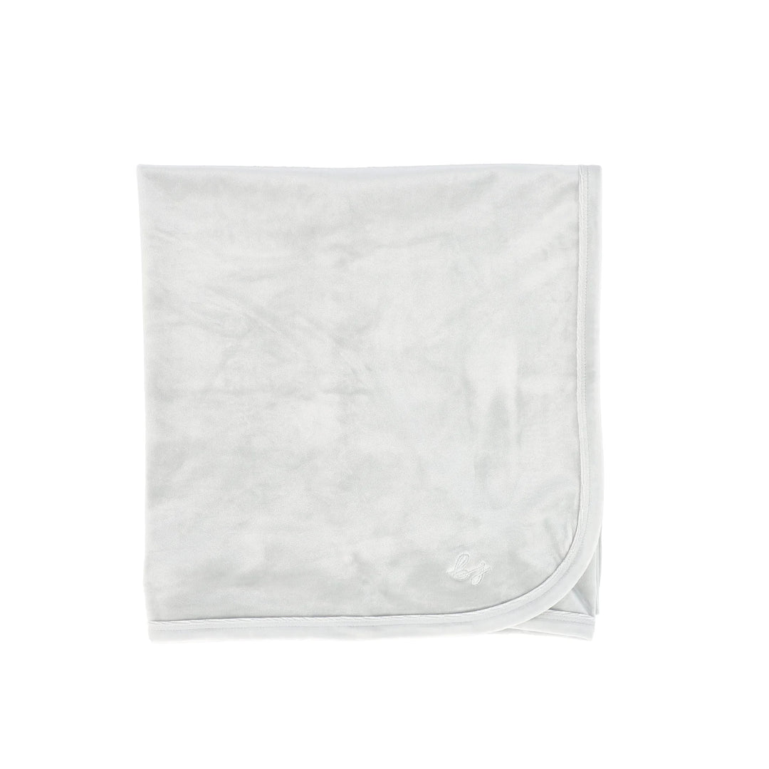 Bebe Jolle Blue Velour Embroidered Blanket