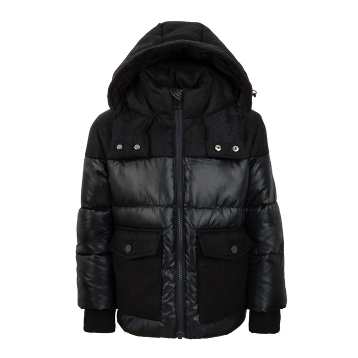 pramie boys black coat without fur