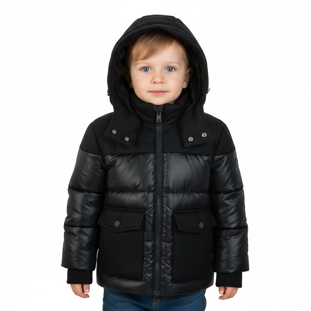 Black Boys Winter Coat | Warm, Durable & Timeless Outerwear