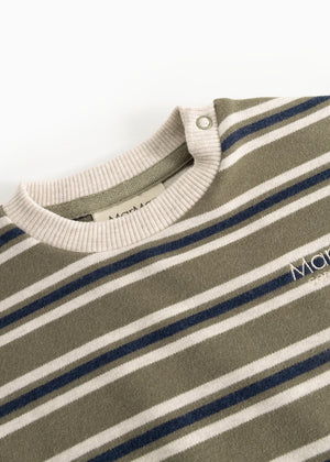 MarMar Copenhagen Tammas B Sweatshirt Seaweed Stripe