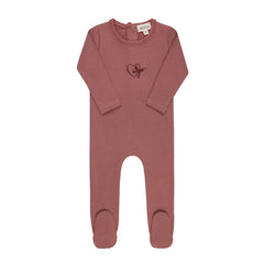 Ely’s & Co. – Girl Heart Footie | Pink