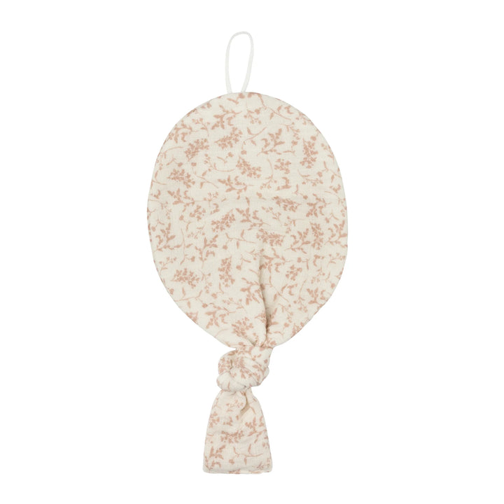 Ely's & Co Ivory/Pink Vine Muslin Paci Lovey