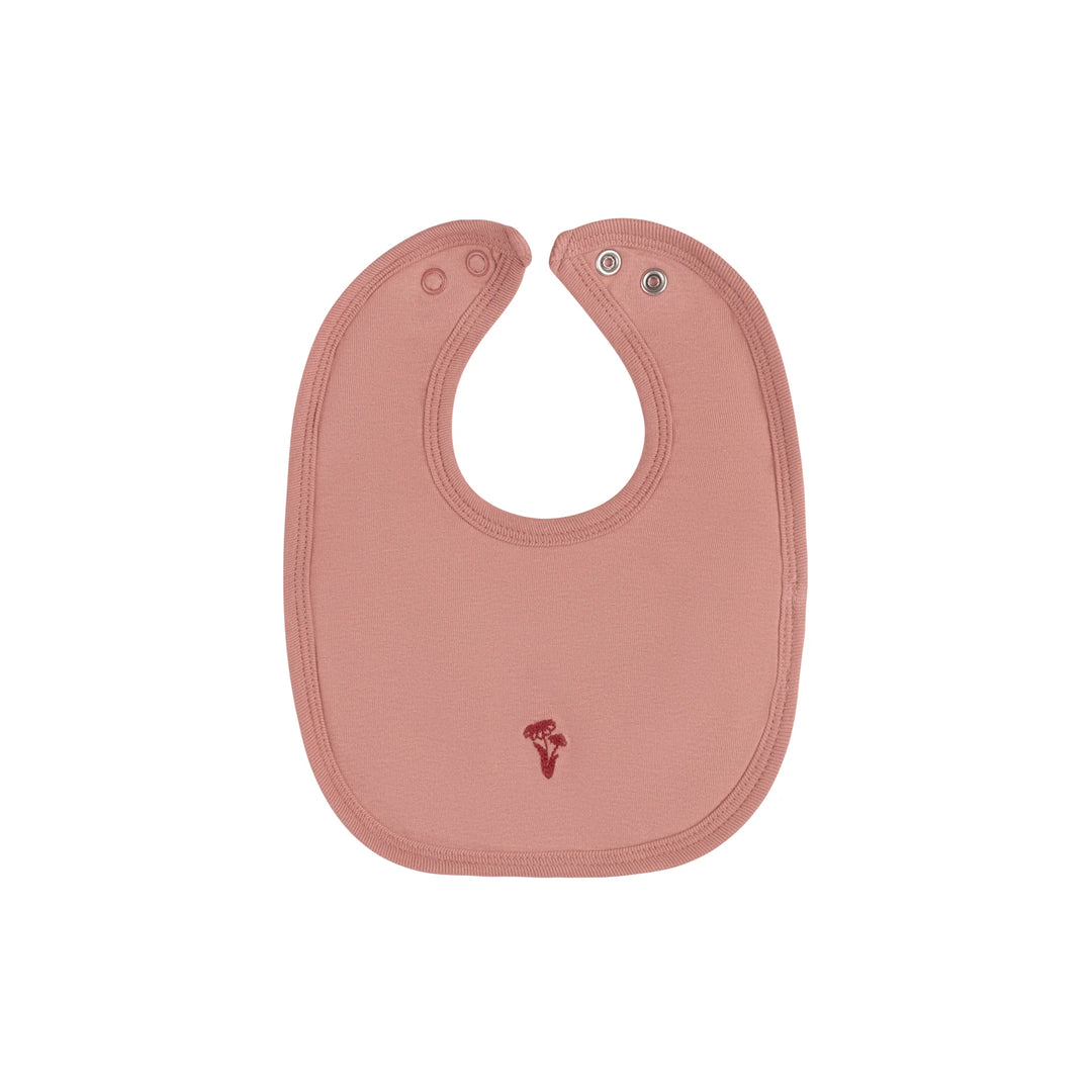 Ely's & Co Dark Pink Velour Stripe Bib