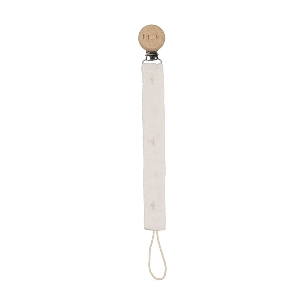 Peluche Pink Botanical Paci Clip