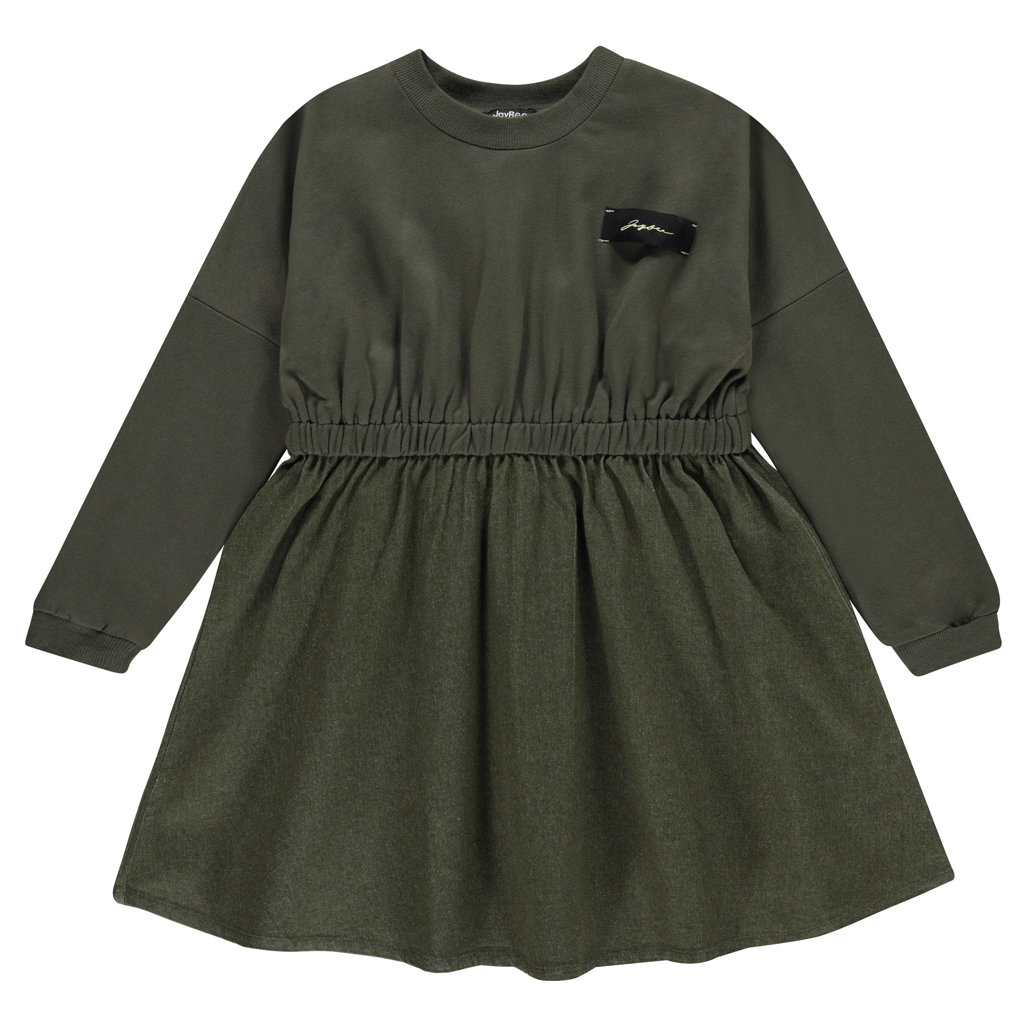 JayBee Green Mock 2 PC Denim Dress 12 JayBee Green Mock 2 PC Denim Dress 12