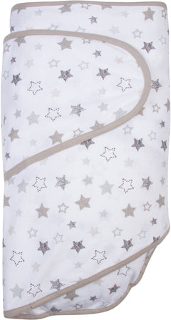 Miracle Blanket- The #1 Pediatrician-recommended Swaddle - Gray Stars Miracle Blanket