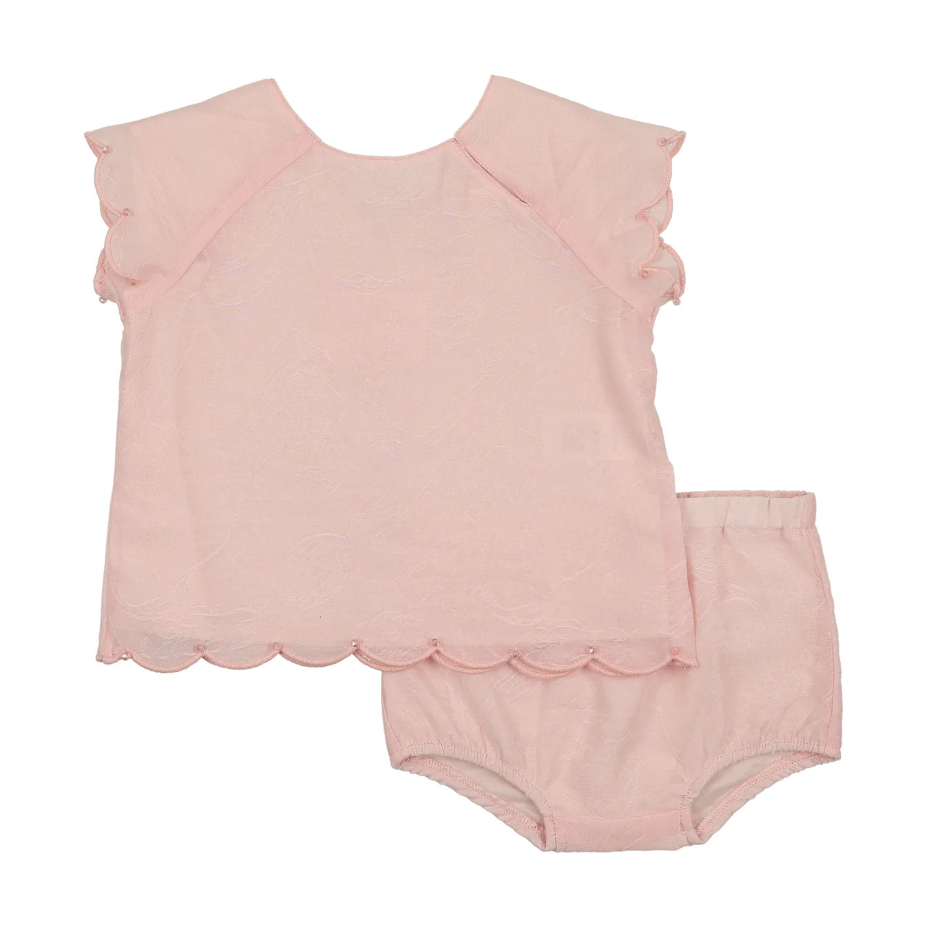 Little Tempest - Jacquard Scallop Romper