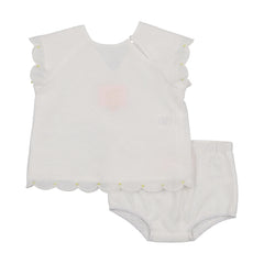 Little Tempest - Jacquard Scallop Romper