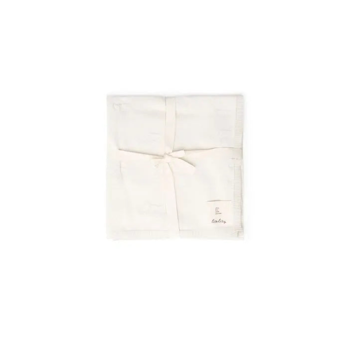 Lola Cream Jersey Knit Cherries Blanket