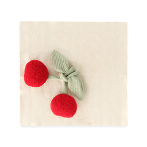 Viverano Cherry Organic Baby Lovey Security Blanket: Natural