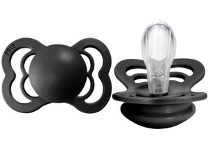 bibs pacifier supreme silicone black pack of 1