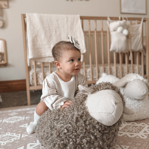 Little Lamb Kind - BAA BAA Sheep POUF // Ride-on toys // Best-selling: Cream