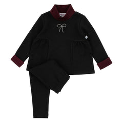 Miss Mini Girls Rhinestone Bow Shabbos Set