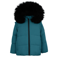 Pramie Kids Teal Winter Jacket – Premium Warmth & Modern Style