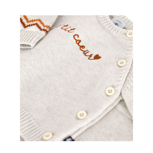 Petit Bateau | Winter Knitted Baby Set with Heart Motif