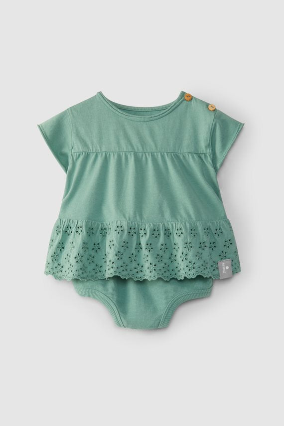 Snug Green Eyelet 2 Pc Set