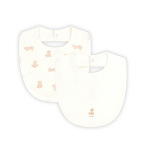 Petit Bateau | Bear Print Baby Bib Set