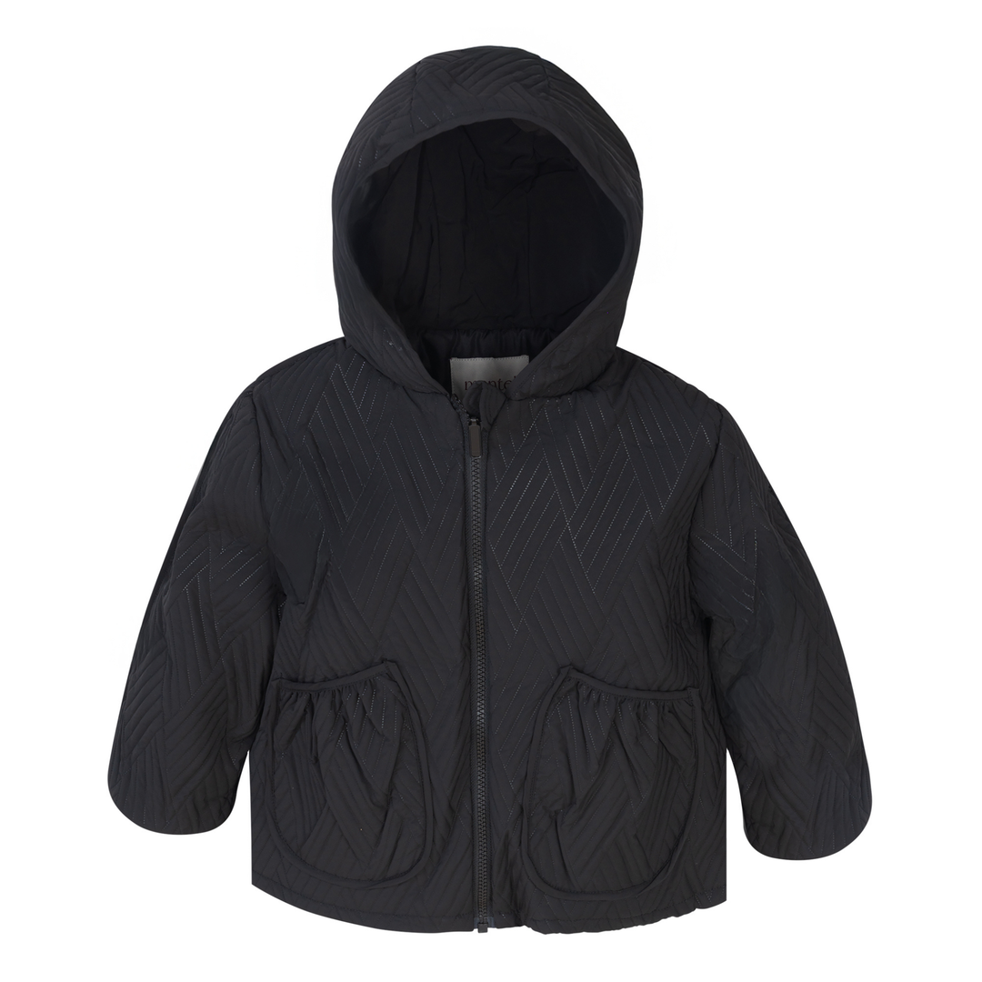 Mantel Lightweight Black Quilted Jacket with Pockets