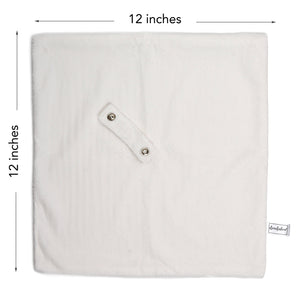 Doodalou - Super Soft Velboa Pacifier Blanket – Ivory