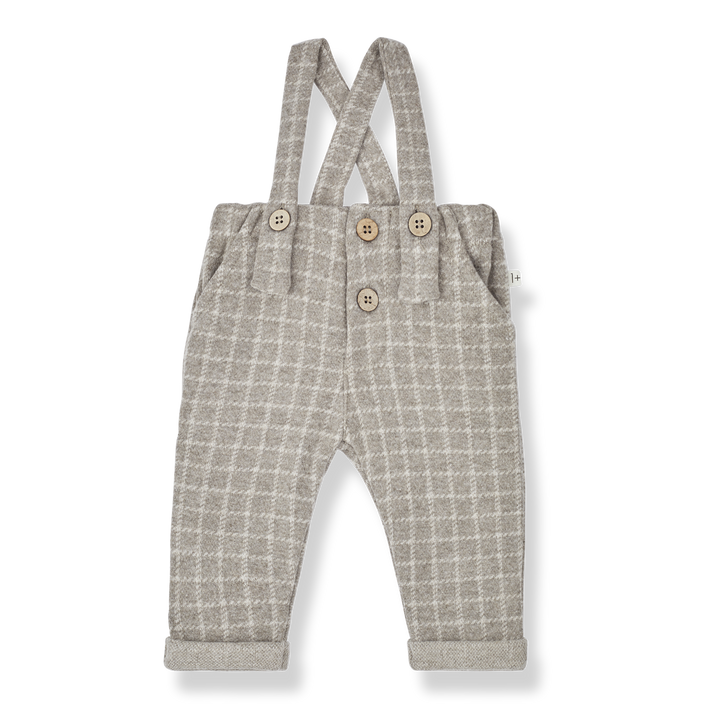 1+ in the Family Hendrick Taupe Pants with Suspenders