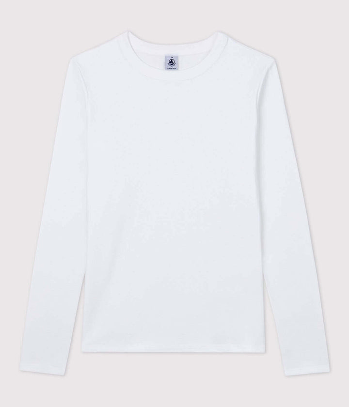 Petit Bateau Women's Iconic Cotton Round Neck Long Sleeve T-Shirt