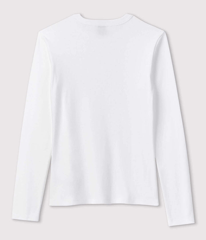 Petit Bateau Women's Iconic Cotton Round Neck Long Sleeve T-Shirt