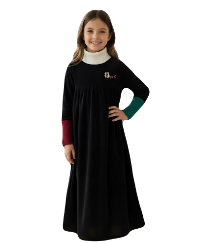 Nipoti – Hand Embroidered Velour Maxi Dress