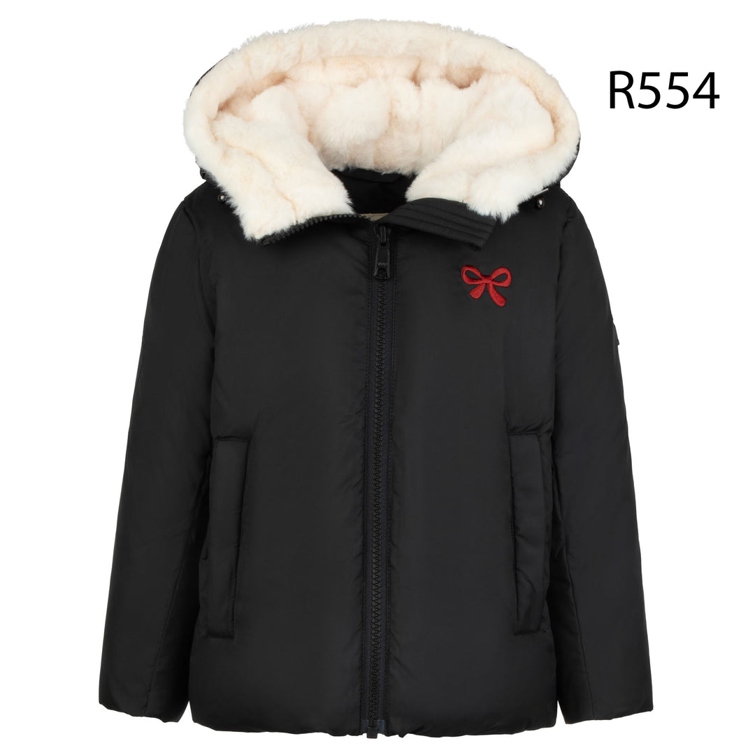 Raygo Black Embroidered Bow Jacket