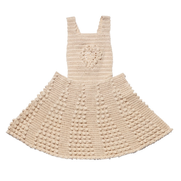 YAARN June Beige Pinafore Dress