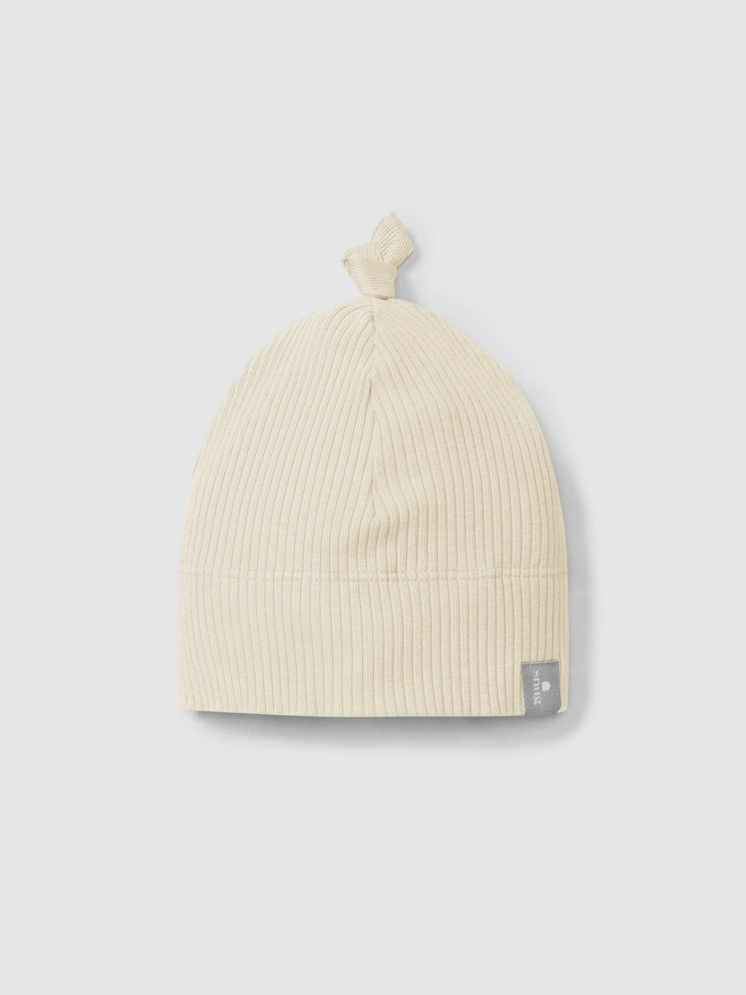 Snug Cream Ribbed Beanie